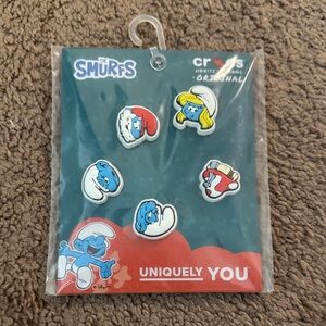 CROCS Smurfs Jibbitz Charm Set - Blue and Red